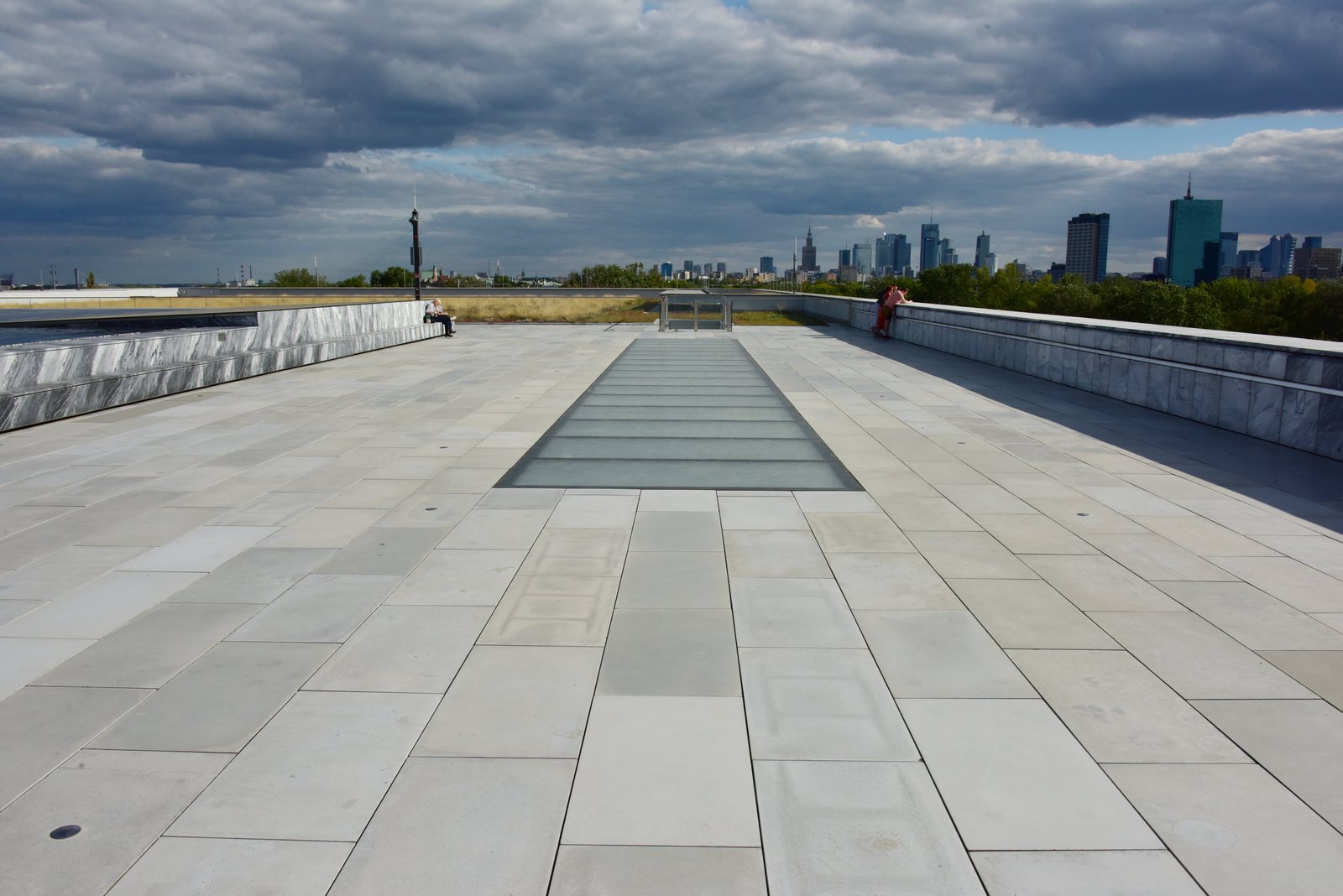 The viewing terrace on the roof of the Polish History Museum at the Citadel, August 2025.