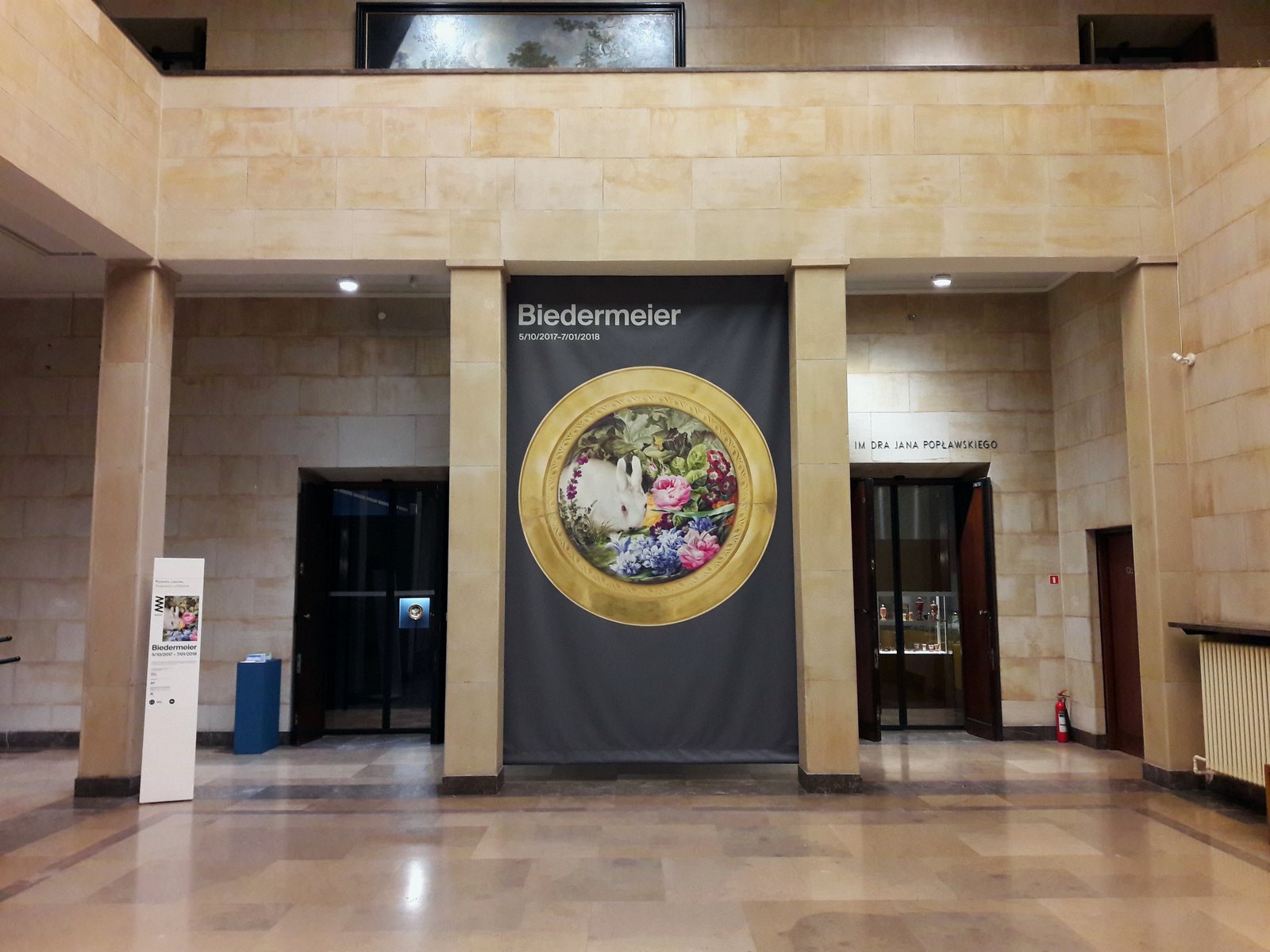The entrance hall of the National Museum in Warsaw, 2017.