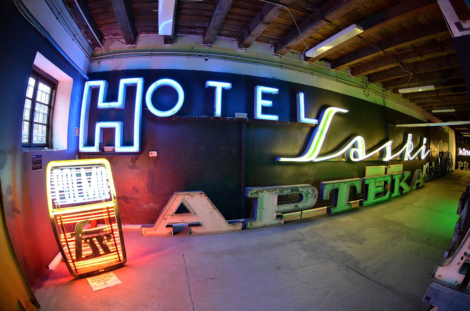 The Neon Museum at its former home on Mińska 25, November 2012.