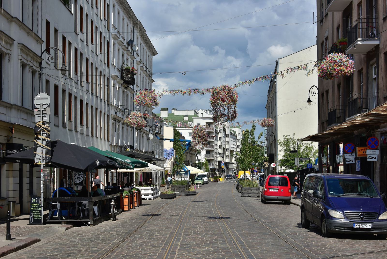 Ząbkowska street in Praga, July 2019.